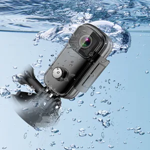 SJCAM C100+ Small Action Camera 4K30FPS WiFi Camera, APP Control, HD 15MP Image, Mini Portable Action Camera, Underwater 98ft Waterproof Camera with Helmet Mount Accessory Kits, 1 oz, 2.4*1*0.6(inch) - SJCAM underwater waterproof action camera