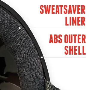 Triple Eight Sweatsaver Liner Skateboarding Helmet Medium Black Rubber w/ Red - layers