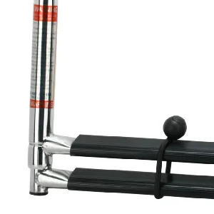 YaeMarine 2 Step Telescoping Boat Ladder Stainless Swim Marine Ladder Telescoping Drop Ladder(7321S) - BK-0027-12