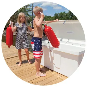 Taylor Made Products 46012 SM COM P-Shape Dock Coil Retail Pack, 10-Feet, White - dockbox