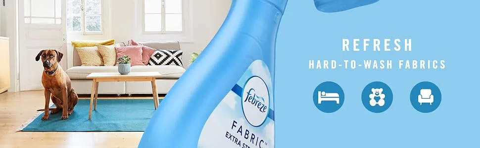 Febreze Fabric Antimicrobial and Odor-Fighting Fabric Spray, 32 fl oz, pack of 2 32 Fl Oz (Pack of 2) - Refresh Hard to wash Fabrics