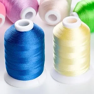 Simthread 60WT Sewing Embroidery Machine Thread Kit - 40 Colors 1100 Yards Spool for Brother Janome etc Sewing Embroidery Machines - 1100 yards embroidery machine threads