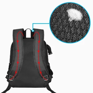 CADeN Camera Backpack Bag Professional for DSLR/SLR Mirrorless Camera Waterproof, Camera Case Compatible for Sony Canon Nikon Camera and Lens Tripod Accessories Black 2.0 Small - product information 6