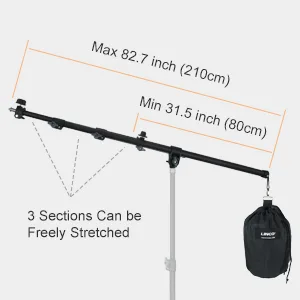 LINCO Lincostore Photography Video Studio Pro Boom Arm with Reflector Holder and Counterweight AM146 - 4225KBR-1