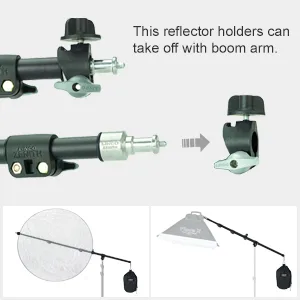 LINCO Lincostore Photography Video Studio Pro Boom Arm with Reflector Holder and Counterweight AM146 - 4225KBR-2