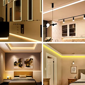 Muzata 6Pack 3.3ft Double Row Spotless Frosted LED Channel Cover, Aluminum Profile Diffuser for Waterproof LED Strip U118 WW 1M, LU2 LP1 LN1 LW1 - product information 7