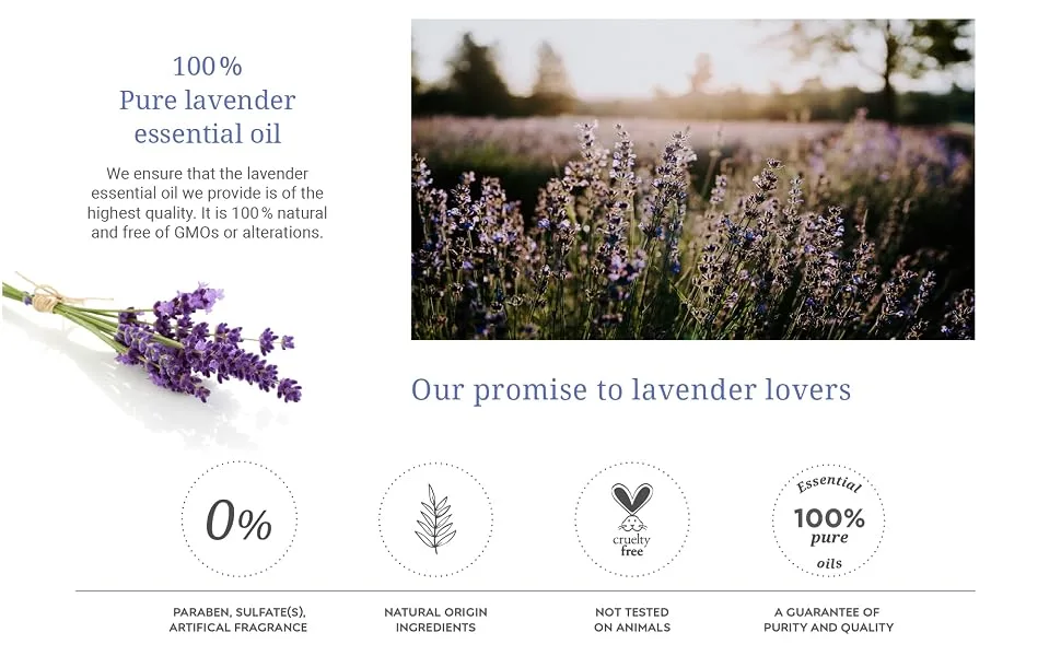 Bleu Lavande - 3-Pack Natural Fabric Softener  Concentrated Lavender Liquid Softener - Biodegradable, Eco-friendly, Hypoallergenic - Chloride & Phosphate-free - Aromatherapy - (38 loads-950 ml)x3 - Bath and body