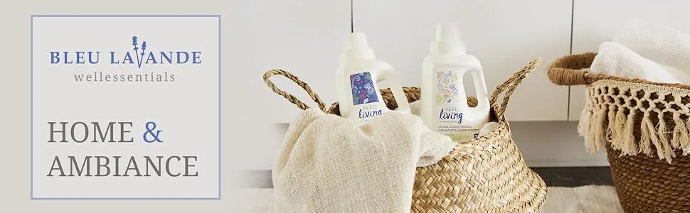Bleu Lavande - 3-Pack Natural Fabric Softener  Concentrated Lavender Liquid Softener - Biodegradable, Eco-friendly, Hypoallergenic - Chloride & Phosphate-free - Aromatherapy - (38 loads-950 ml)x3 - Home Ambiance