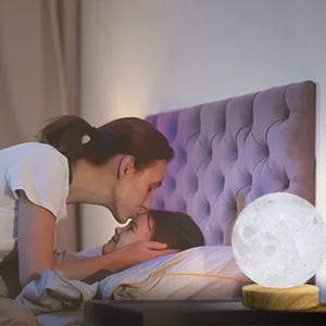 10000 LUX Day Light Therapy Lamp, 3D Printed Light Therapy Happy Lamp with Remote Control, Night Light with 4 Brightness,Timer and 3 Color Temperatures for Creative Home Decor & Gift(Golden Base) Base-Golden - sun lamp
