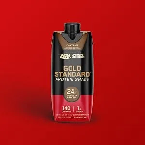 Optimum Nutrition Gold Standard Protein Shake, 24g Protein, Ready to Drink Protein Shake, Gluten Free, Vitamin C for Immune Support, Chocolate, 11 Fl Oz, 12 Count Shake - Chocolate - GS RTD