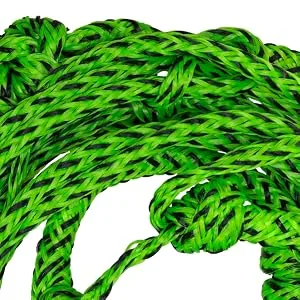 Airhead Wakesurf Rope, 5 Sections, 25-Feet, Multiple Colors Available Green - High Quality and Durable