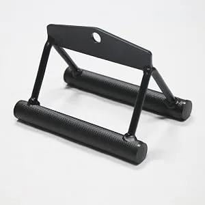 BalanceFrom Tricep Press Down Cable Attachment, LAT Pulldown Attachment, Weight Machine Accessories, V Handle with Rotation, Tricep Rope, Rotating Bar, V-Shaped Bar B. 4 Pieces, Black - product information 3