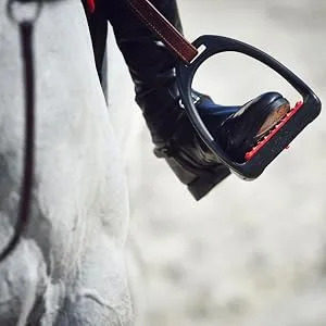 COMPOSITI Reflex 3D Wide Track Stirrups Grey 4.75 - English Riding SUpply