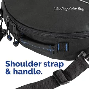 Cressi 360 Degree Regulator Bag Black/Red - DIVE REGULATORS, DIVE CONSOLES, REGULATOR BAG, DIVE CONSOLE BAG, CRESSI BAGS