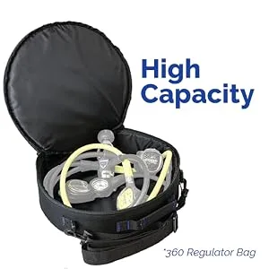 Cressi 360 Degree Regulator Bag Black/Red - DIVE REGULATORS, DIVE CONSOLES, REGULATOR BAG, DIVE CONSOLE BAG, CRESSI BAGS