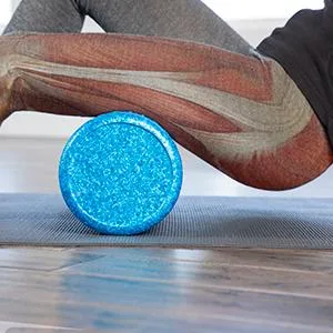 Day 1 Fitness High-Density Round Foam Rollers - 4 Size and 8 Color Options - Massage Rollers for Stretching, Deep Tissue and Myofascial Release Solid Blue 36-Inch - product information 3