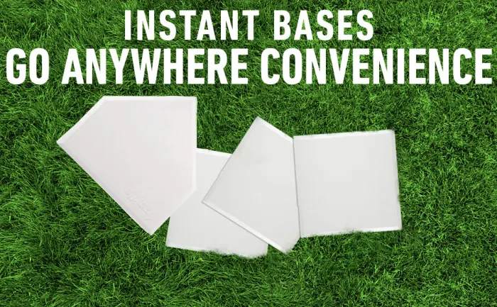 Franklin Sports MLB Baseball Base Set - Throw Down Rubber Bases for Baseball + Softball with Home Plate - Portable Backyard Baseball, Softball, Kickball Bases White - baseball bases bases baseball bases for backyard baseball bases set baseball plates softball base