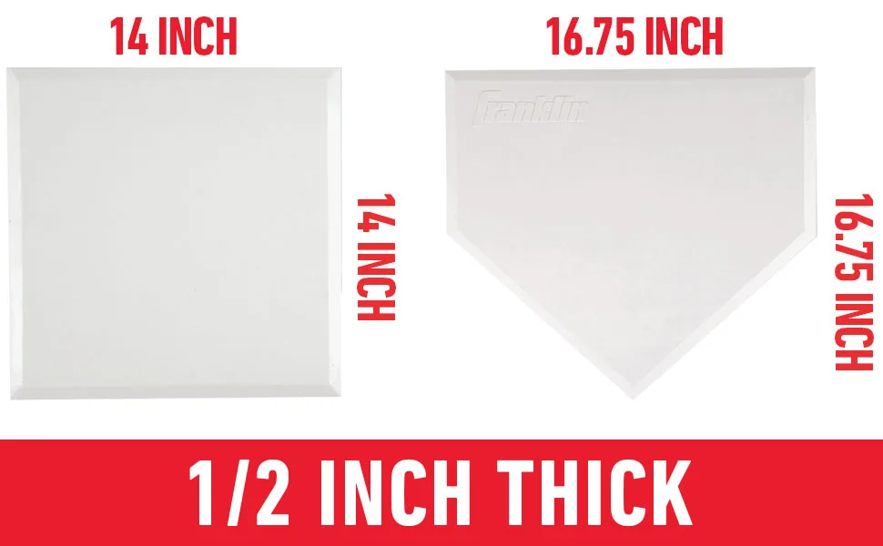 Franklin Sports MLB Baseball Base Set - Throw Down Rubber Bases for Baseball + Softball with Home Plate - Portable Backyard Baseball, Softball, Kickball Bases White - baseball bases bases baseball bases for backyard baseball bases set baseball plates softball base