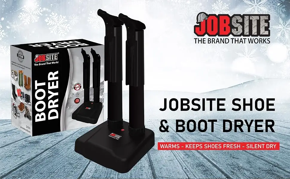 JobSite Boot Dryer - Electric Shoe Dryer & Boot Warmer - Ultra Silent 1 - Boot Dryer