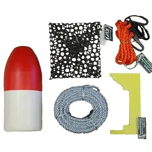 KUFA All Included Crabbing Accessory kit (5/16" Lead Rope,Clipper,Harness,Bait cage & Float) 100.0 Feet - CAC-1