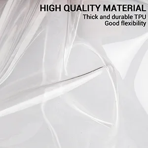 Neurora Clear Backpack Heavy Duty TPU Transparent Backpack for School,Sports,Work,Security Travel,College. Black - TPU Material