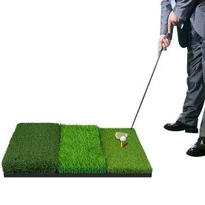 NEWCARE Golf Hitting Mat,3-in-1 Foldable Grass Mat- Practice Tri-Turf Chipping Swing Detection Aid Batting Mat Golf mat for Backyard,Portable Hitting Surfaces for Driving and Putting Golf Training Basic Tri-Turf Practice Training Mat - NEWCARE Golf Hitting Mat
