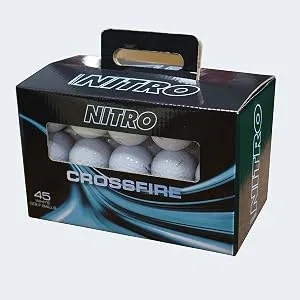 Nitro Golf Crossfire 45 Ball Pack Golf Balls, White - product information 1