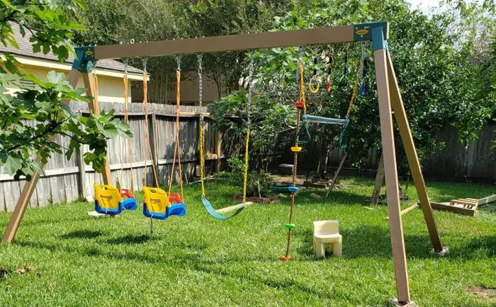 Orgrimmar 2 Pack Swing Seat for Kids Heavy Duty 66 Chain Plastic Coated Outdoor Playground Swing Set Accessories Replacement with Snap Hooks (Green) - Orgrimmar Heavy Duty Kid