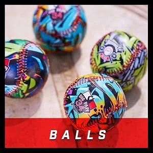 Ortiz34 Grand Slam Set- Graffiti Plastic Bat, 3 Balls, 4 Throw Down Bases Blue - product information 3