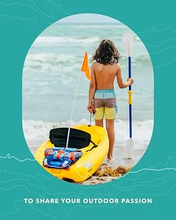 Pelican Boats - Adjustable Junior Kid SUP Paddle (Stand Up Paddle Board)- PS1114-1  Aluminium for Youth, 55 to 70 inch - Share your Outdoor Passion