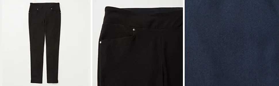 PGA TOUR Women's Pull-on Golf Pant with Tummy Control (Size X-Small-Xx-Large) Medium Black - swatch