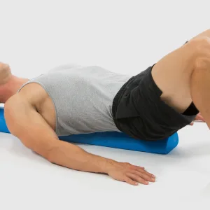 ProsourceFit Flex Foam Rollers Blue 36"x6" - back leg yoga roller equipment fitness high density stretching dynamic soreness recovery