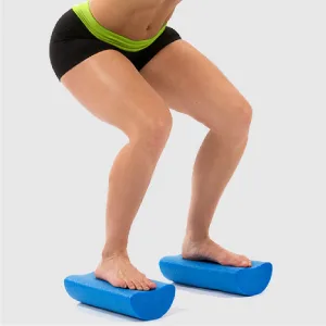 ProsourceFit Flex Foam Rollers Blue 36"x6" - Massage roller balance training therapeutic pressure knots function flexibility