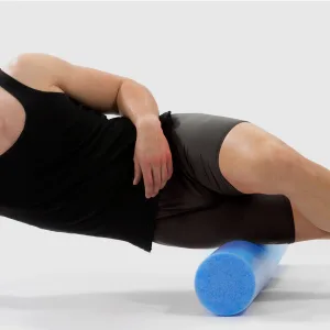 ProsourceFit Flex Foam Rollers Blue 36"x6" - post workout progress long half technique trigger point release myofascial muscles tightness