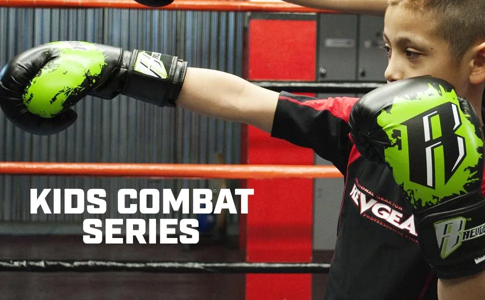 Revgear Kids Combat Series Shin Guards | High Performance Foam Padding | Durable and Lightweight Small Blue - Kid Combat Series