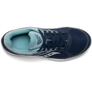 Saucony Men's Cohesion 14 Road Running Shoe 9 Blue/Black - Cohesion 14 upper