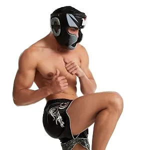 Boxing Headgear for Men Youth, MMA Training Kickboxing Sparring Martial Art Helmet WHITE Large-X-Large - Head Guard