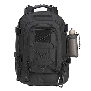 WolfWarriorX Men Backpacks Large Capacity Military Tactical Hiking Expandable 39L-60L Backpack Black - product information 17