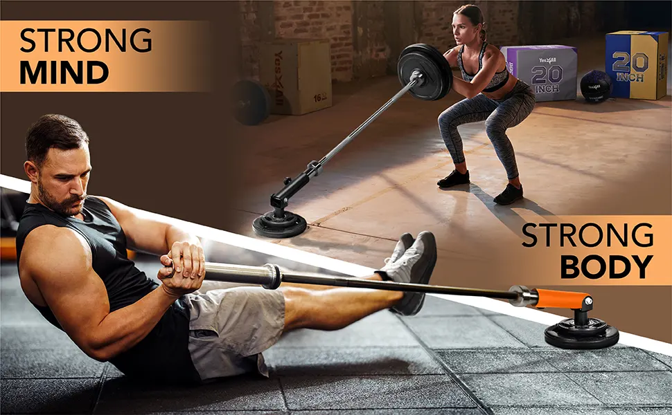 Yes4All T-Bar Row Plate Post Insert Landmine  Fit 2 Olympic Bars  Full 360 Swivel & Easy to Install D. Combo T-Bar Row Insert + Double D Handle - strong mind strong body