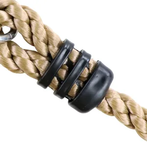 Climbing Rope with Platforms and Disc Swing Seat Set Playground Accessories Including Bonus Hanging Strap & Carabiner - product information 6
