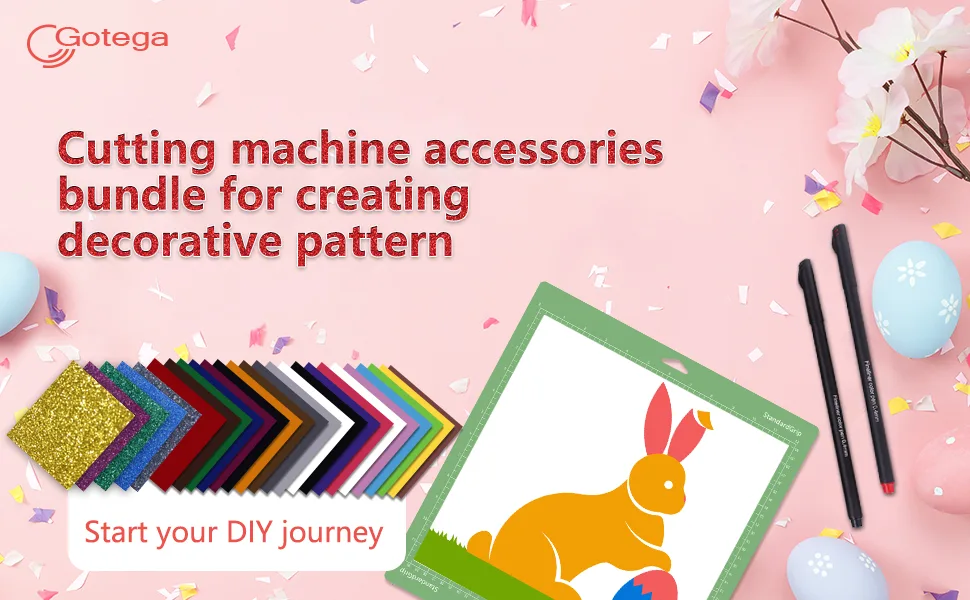 Gotega Ultimate Accessories Bundle for Cricut Makers Machine and All Explore Air - Wonderful Tool Kit Bundle as gifts for Beginners, Pros and Skilled Crafters - Instantly Create Amazing Crafting Projects - cricut accessories