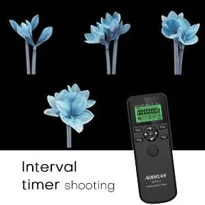 AODELAN Intervalometer Remote for Nikon - Camera Wireless Timer Shutter Release Remote Control for Nikon Z6, Z7, Z9, D850, D810, D750, D7200, Coolpix P1000, P950 Replaces Nikon MC-DC2, MC-30, MC-36A - camera remote canon