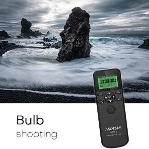 AODELAN Intervalometer Remote for Nikon - Camera Wireless Timer Shutter Release Remote Control for Nikon Z6, Z7, Z9, D850, D810, D750, D7200, Coolpix P1000, P950 Replaces Nikon MC-DC2, MC-30, MC-36A - wireless remote shutter