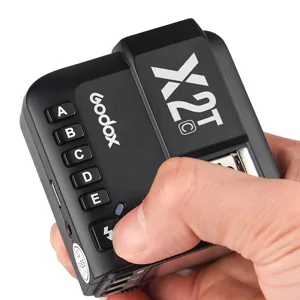 Godox X2T-S TTL Wireless Flash Trigger for Sony, Bluetooth Connection, 1/8000s HSS, 5 Separate Group Buttons, Relocated Control-Wheel, New Hotshoe Locking, New AF Assist Light - Godox X2T-C