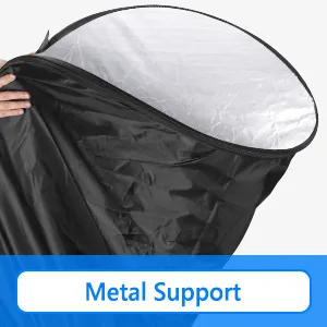 NEEWER 31"x47"/80x120cm Light Reflectors for Photography, Portable 5 in 1 Collapsible Multi Disc with Bag - Translucent, Silver, Gold, Black, White Diffuser for Studio and Outdoor Lighting - product information 3