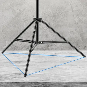 Neewer 6.23 Feet/190CM Aluminum Light Tripod Stands For Studio Kits, Photography Lights, Softboxes(Black,2 Pack) - product information 2