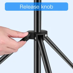 Neewer 6.23 Feet/190CM Aluminum Light Tripod Stands For Studio Kits, Photography Lights, Softboxes(Black,2 Pack) - product information 7