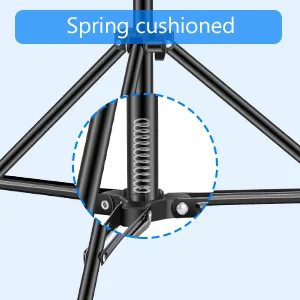 Neewer 6.23 Feet/190CM Aluminum Light Tripod Stands For Studio Kits, Photography Lights, Softboxes(Black,2 Pack) - product information 8