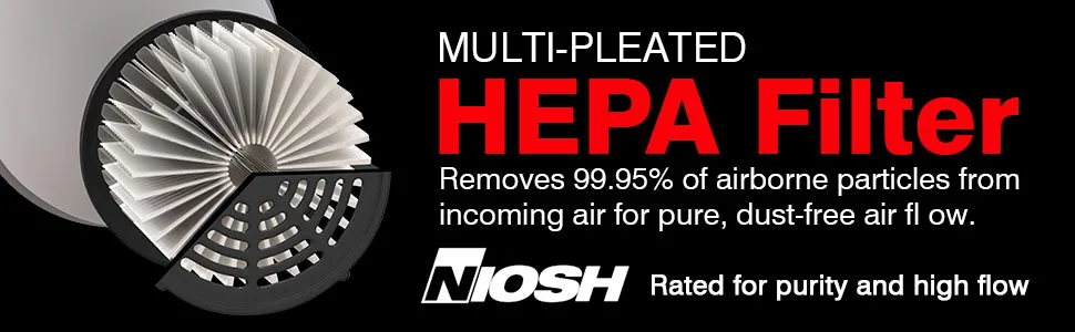 Orbit Blower with HEPA Filter - Air Blower Camera and Lens Cleaner - Camera Sensor Blower - for All Cameras, Sensors, Electronics and Sensitive Equipment - Dust Free Air Blower. - filter