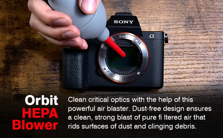 Orbit Blower with HEPA Filter - Air Blower Camera and Lens Cleaner - Camera Sensor Blower - for All Cameras, Sensors, Electronics and Sensitive Equipment - Dust Free Air Blower. - main